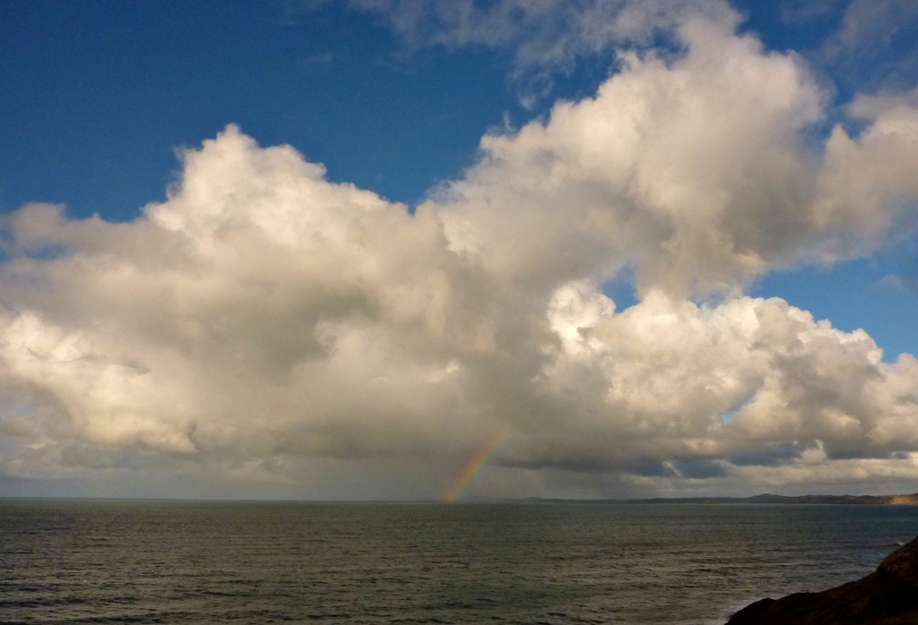 Rainbow at sea by Five